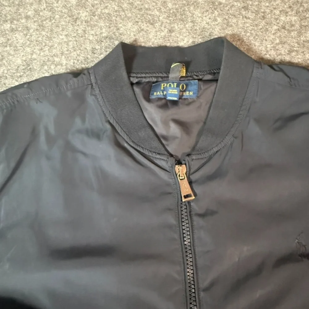 Polo Ralph‎ Lauren Men's Navy Bi Swing Bomber Jacket Lightweight Full Zip Sz XXL
